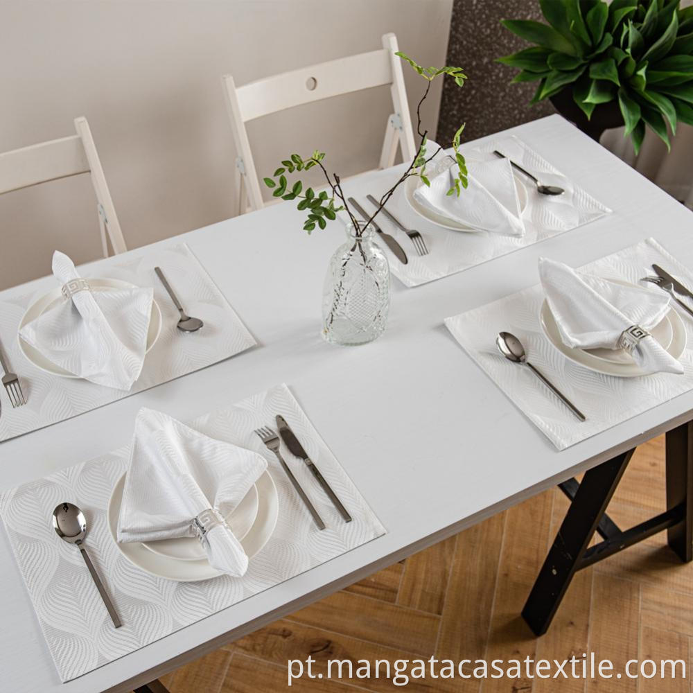 White Placemat